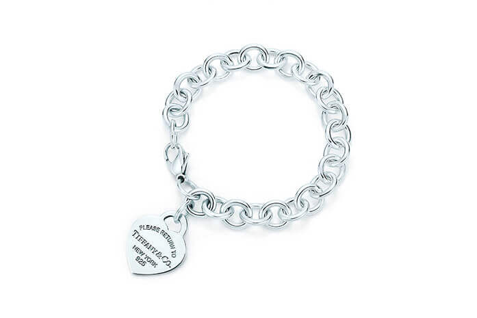 Tiffany Heart Tag Charm Bracelet. Source: Tiffany & Co.