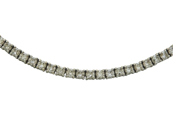 8.60 - 9.55 CTTW 14 Karat White Gold diamond Necklace