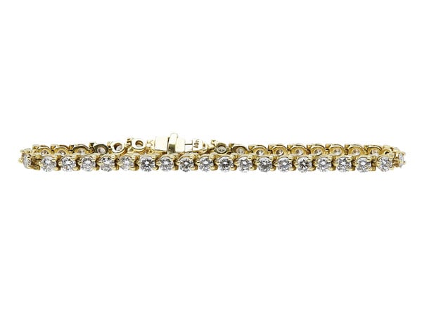 5.40 - 6.00 CTTW Round Cut Tennis Bracelet, G-H, VS1-VS2
