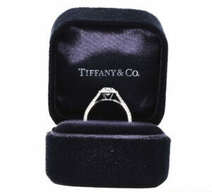 tiffany engagement ring in box