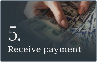 receive payment